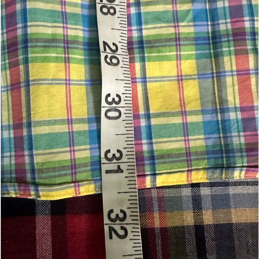 POLO Ralph Lauren Men’s Yellow & Blue Plaid LS Shirt with Epaulets - Size MED - Picture 12 of 12